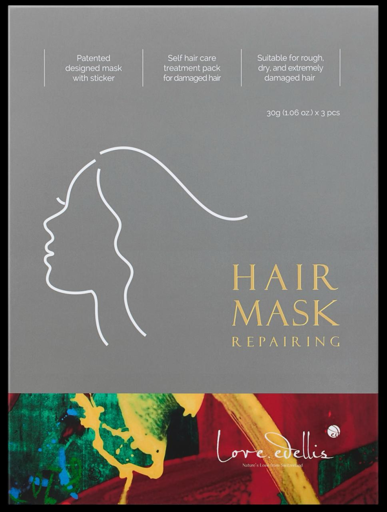 [LOVE.EDELLIS] НАБОР Маска для волос ВОССТАНАВЛИВАЮЩАЯ Hair Mask Repairing, 3 шт*30 гр