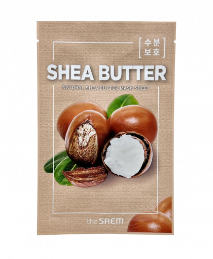 [THE SAEM] Маска для лица тканевая ЭКСТРАКТ МАСЛА ШИ Natural Shea Butter Mask Sheet, 21 мл