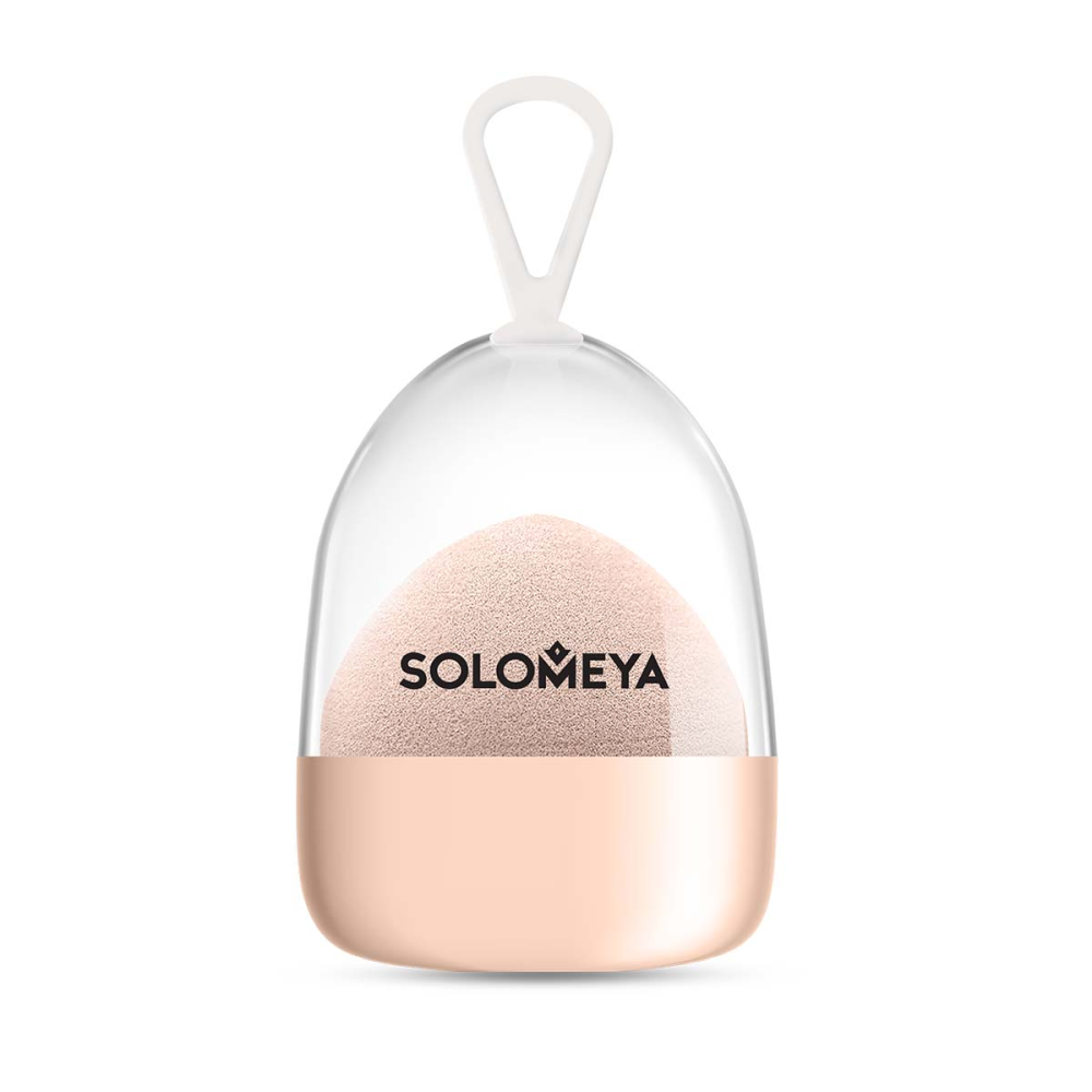 [SOLOMEYA] Спонж для макияжа СУПЕР МЯГКИЙ косметический ПЕРСИК Super Soft Blending Sponge Peach, 1 шт