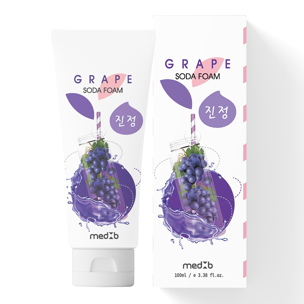 [MED B] Пенка для лица ПИЩЕВАЯ СОДА / ВИНОГРАД Grape Soda Foam, 100 мл