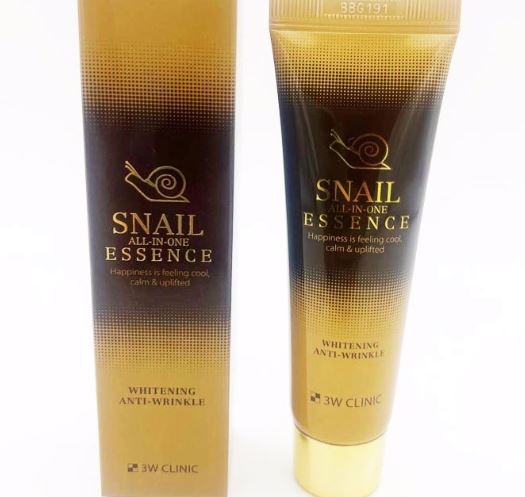 [3W CLINIC] Эссенция для лица УЛИТКА Snail All-In-One Essence Whitening Anti-Wrinkle, 60 мл