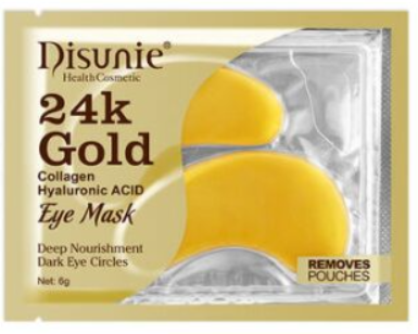 [DISUNIE] Патчи гидрогелевые для глаз БИОЗОЛОТО И КОЛЛАГЕН 24K Gold&Collagen Eye Mask, 6 г