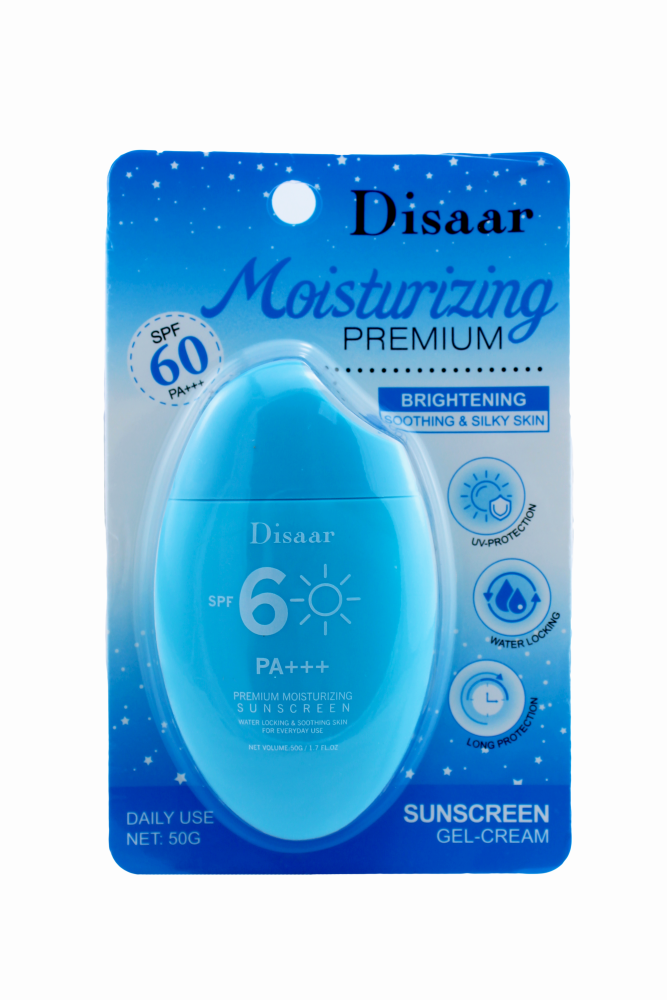 [DISAAR] Крем-гель для лица солнцезащитный ГИАЛУРОНОВАЯ КИСЛОТА SPF 60/PA+++, 50 гр