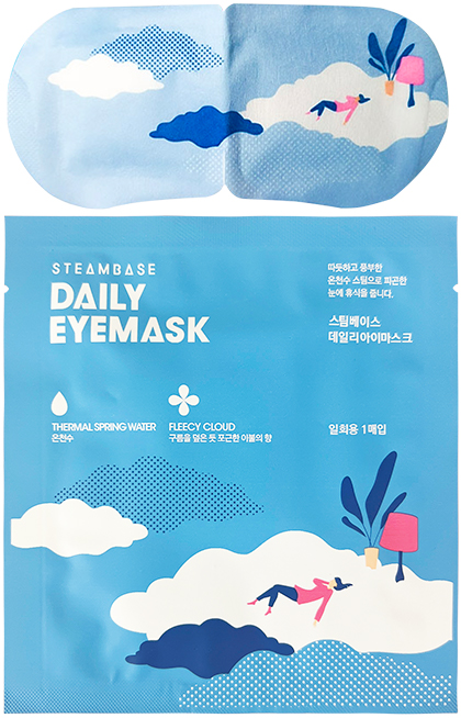 [STEAMBASE] Маска для глаз согревающая ОРИГИНАЛЬНАЯ Daily Eye Mask Fleecy Cloud, 5 шт