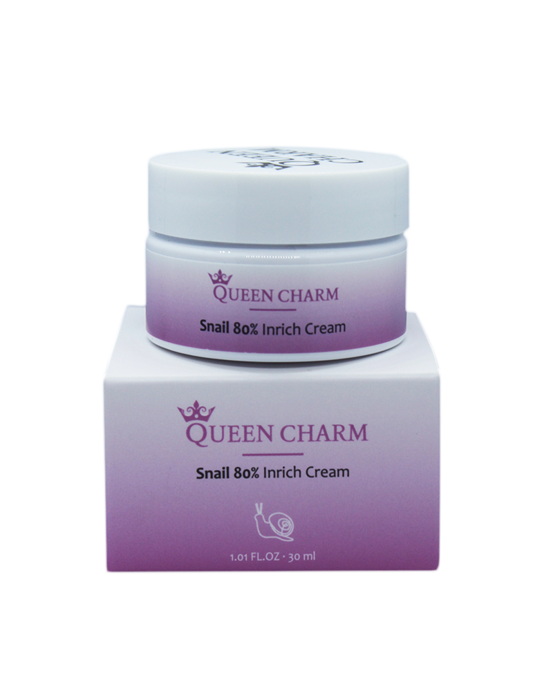 QUEENCHARM] Крем для лица нормализующий МУЦИН УЛИТКИ 80% Snail Inrich  Cream, 30 мл купить оптом на ICONMARKET