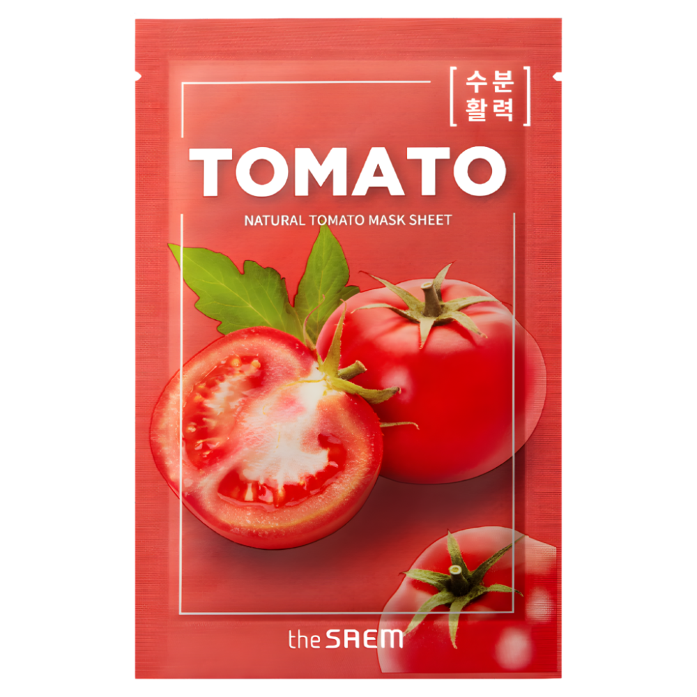 [THE SAEM] Маска для лица тканевая ЭКСТРАКТ ТОМАТА Natural Tomato Mask Sheet, 21 мл