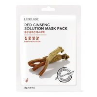 [LEBELAGE] Маска для лица тканевая КРАСНЫЙ ЖЕНЬШЕНЬ Red Ginseng Solution Mask, 25 г